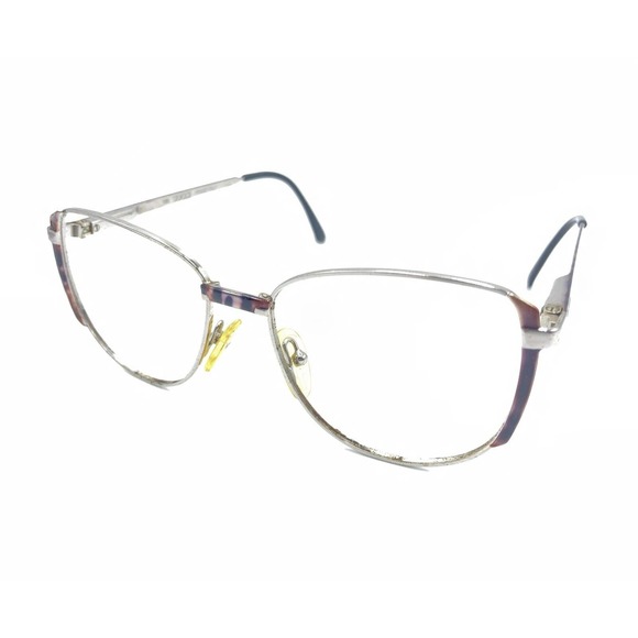 Gucci GG 2243 25V Silver Brown Black Tortoise Eyeglasses Frames 51-16 130 Italy - Picture 8 of 12